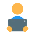 Reading Ebook SVG Icon